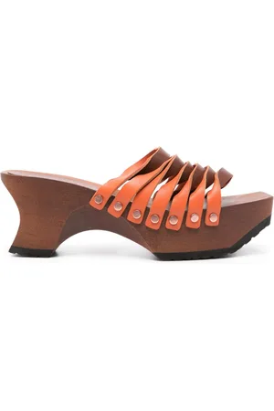 ECKHAUS LATTA 75mm sculpted heel sandals