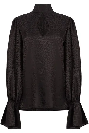 Nina Ricci Leopard-print satin blouse