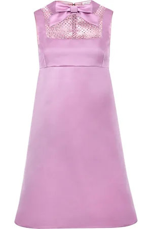 Nina Ricci Bow-detail satin-finish minidress