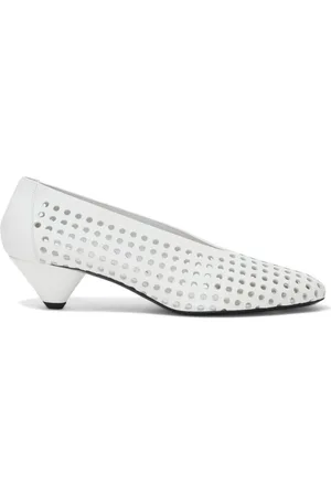 Proenza Schouler Perforated Cone 40mm leather pumps