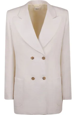 Bally Double-breasted linen blazer