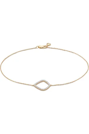 Monica Vinader 14kt yellow Riva Kite diamond bracelet
