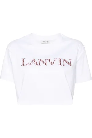 Lanvin Logo-embroidered cotton T-shirt
