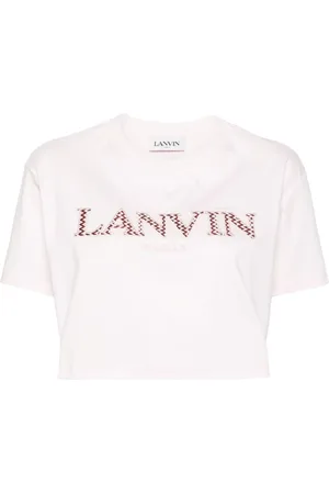 Lanvin Logo-embroidered cotton T-shirt