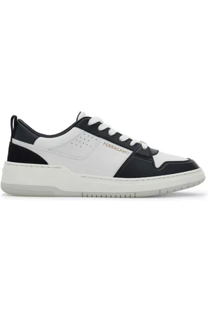 Salvatore Ferragamo Panelled leather sneakers