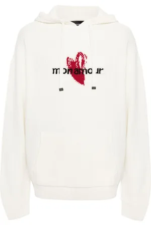 Emporio Armani X Mon Amour intarsia-knit hoodie