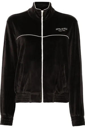 Sporty & Rich Velour zip-up jacket