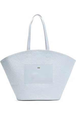 Nº21 Panier woven raffia tote bag
