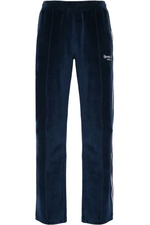 Sporty & Rich Velour cotton track pants