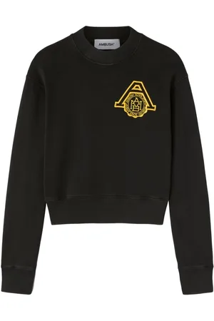 AMBUSH Logo-embroidered organic cotton sweatshirt