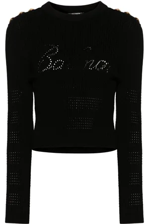 Balmain 6-Buttons ribbed jumper
