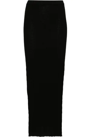 Rick Owens Sacris ribbed-knit maxi skirt
