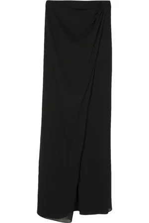 The Andamane Draped-detail high-waisted skirt