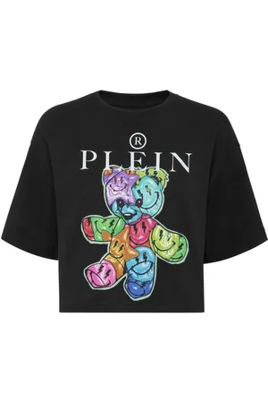 Philipp Plein Smile cropped round neck T-shirt