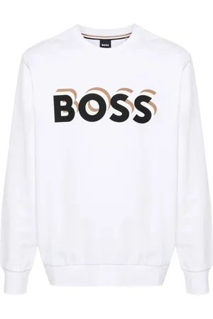 HUGO BOSS Logo-print cotton sweatshirt