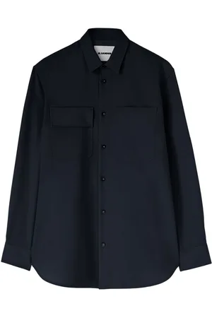 Jil Sander Long-sleeved wool shirt