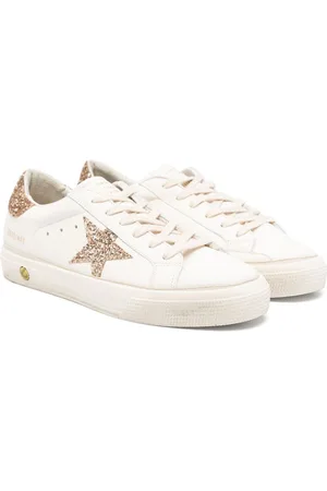 Golden Goose May glitter-detailing leather sneakers