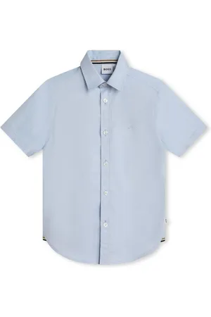 HUGO BOSS Logo-embossed short-sleeve shirt