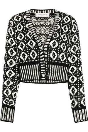 Golden Goose Jacquard-pattern wool cardigan