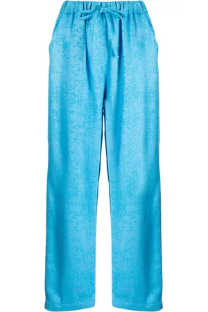 Bambah Torin abstract-print linen lounge trousers