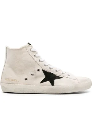 Golden Goose Francy suede-star canvas sneakers