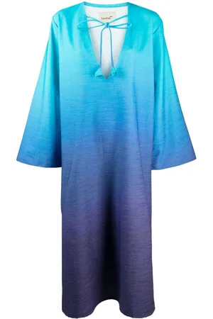 Bambah Mosa gradient-effect linen kaftan