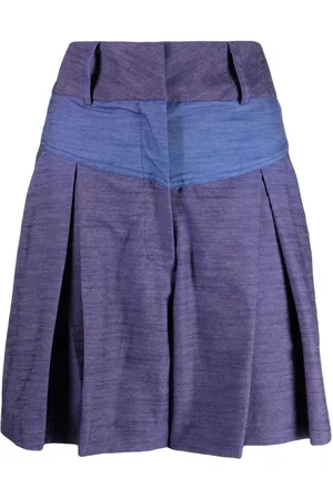 Bambah Ocean pleated linen shorts