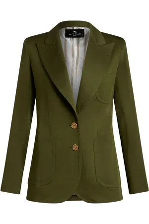 Etro Pegaso-buttons single-breasted blazer
