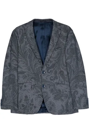 Etro Paisley-jacquard cotton blazer