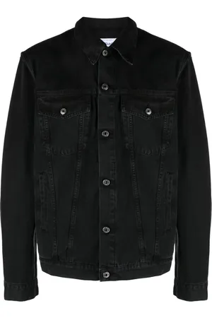 OFF-WHITE Logo-embroidered denim jacket
