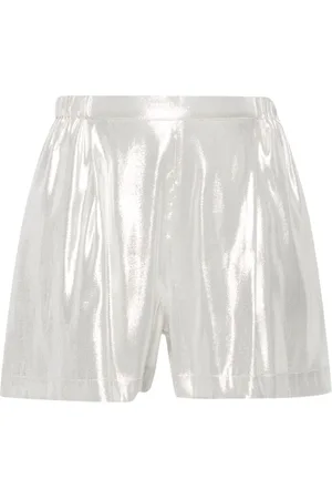 CARINE GILSON Wide-leg lurex pyjama shorts