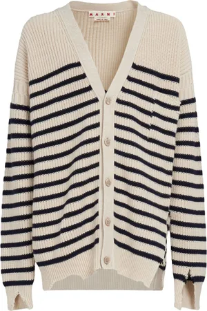 Marni Striped V-neck cardigan