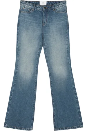Ami Logo-patch flared jeans