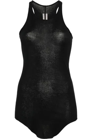 Rick Owens Ribbed organic-cotton top