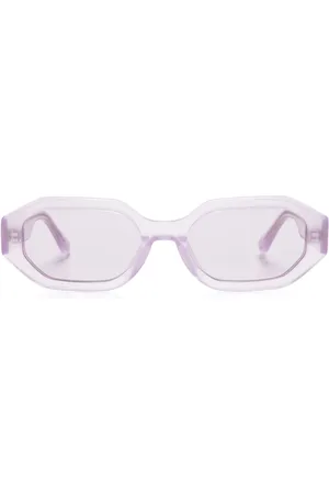 The Attico X Linda Farrow Irene geometric-frame sunglasses