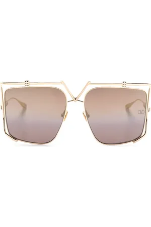 VALENTINO GARAVANI V-light oversize-frame sunglasses