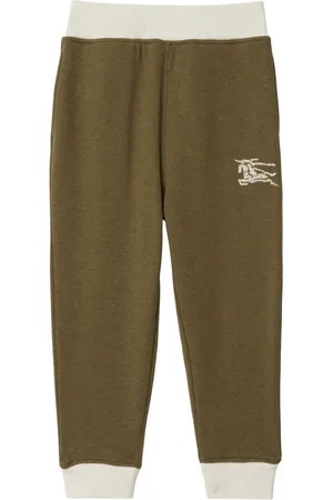 Burberry Equestrian Knight cotton track pants