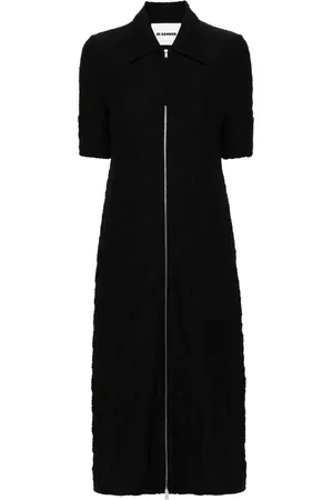 Jil Sander Textured mid-length dress