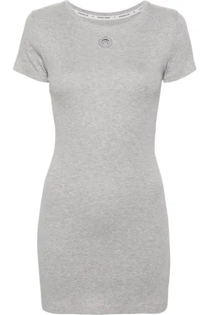 Marine Serre Organic-cotton T-shirt dress