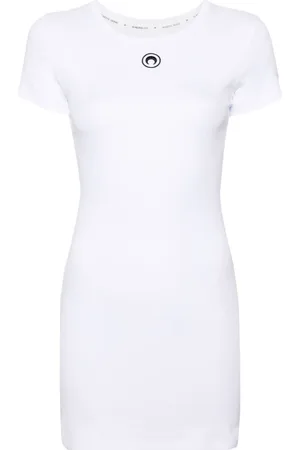 Marine Serre Organic-cotton T-shirt dress