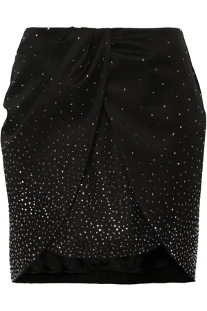 OFF-WHITE Crystal-embellished mini skirt
