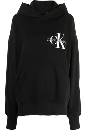 Calvin Klein Logo-embroidered long-sleeve hoodie