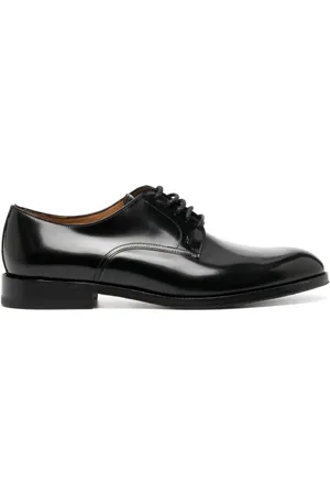 Moreschi Almond-toe leather derby shoes