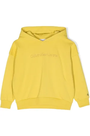 Calvin Klein Logo-embroidered cotton hoodie