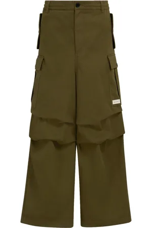 Marni Logo-patch cargo trousers