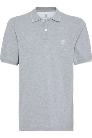 Brunello Cucinelli Logo-embroidered polo shirt