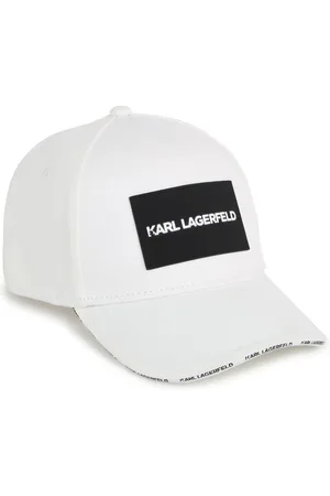 Karl Lagerfeld Logo-appliqué cotton baseball cap