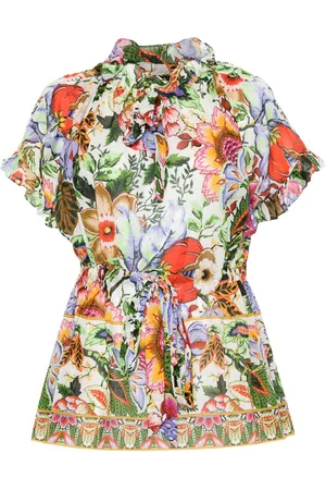 Etro Floral-print cotton blouse