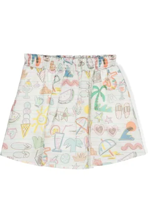 Stella McCartney Illustration-style print skirt
