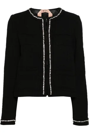 Nº21 Gem-embellished tweed jacket